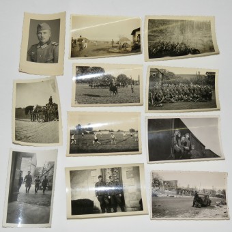 Photos of a German soldier from the Wehrmacht supply company. Espenlaub militaria